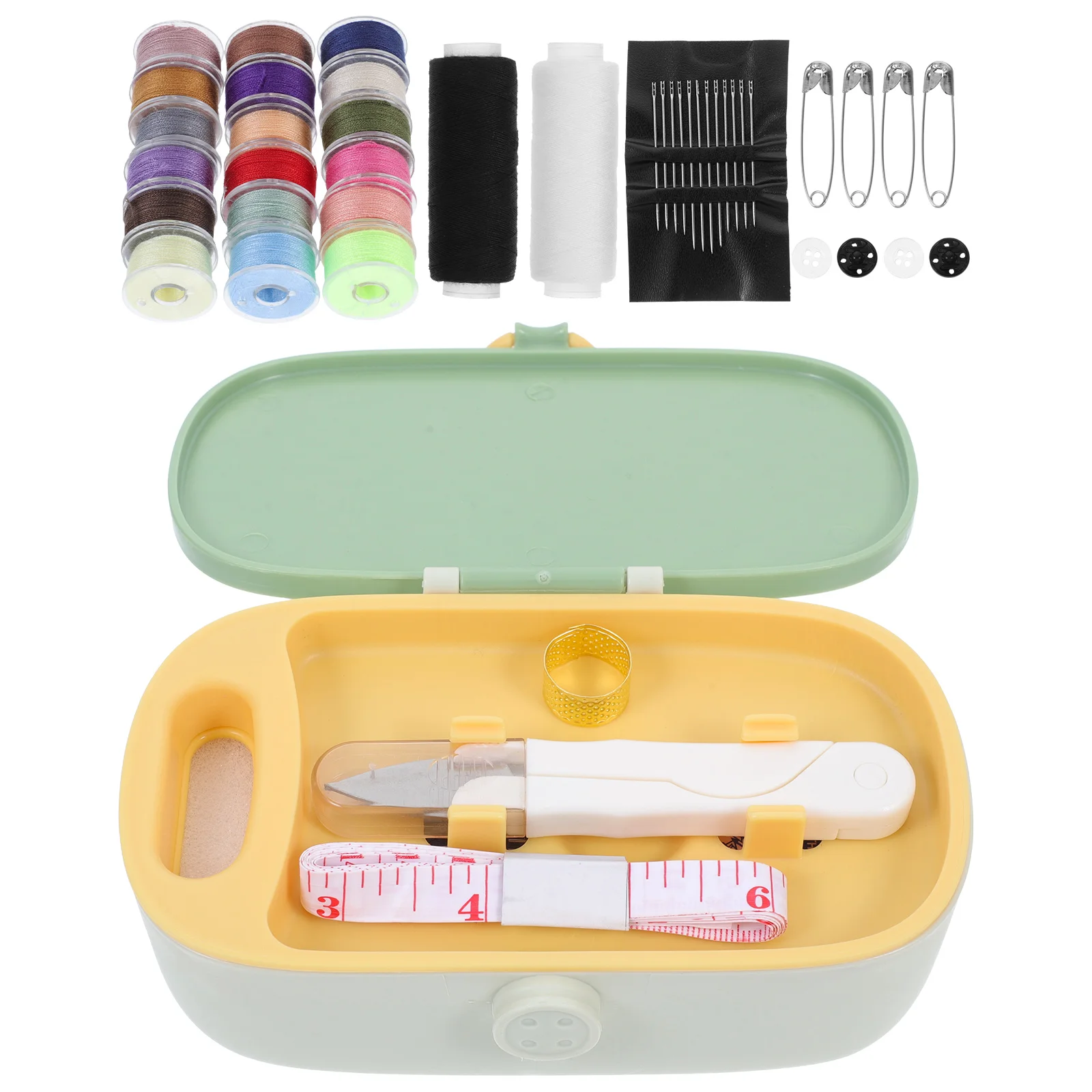 

Mini Kit Basic Travel Size Storage Box Portable Handmade Tools Organizer Small Sewing Accessories Kit For Adults Durable Compact