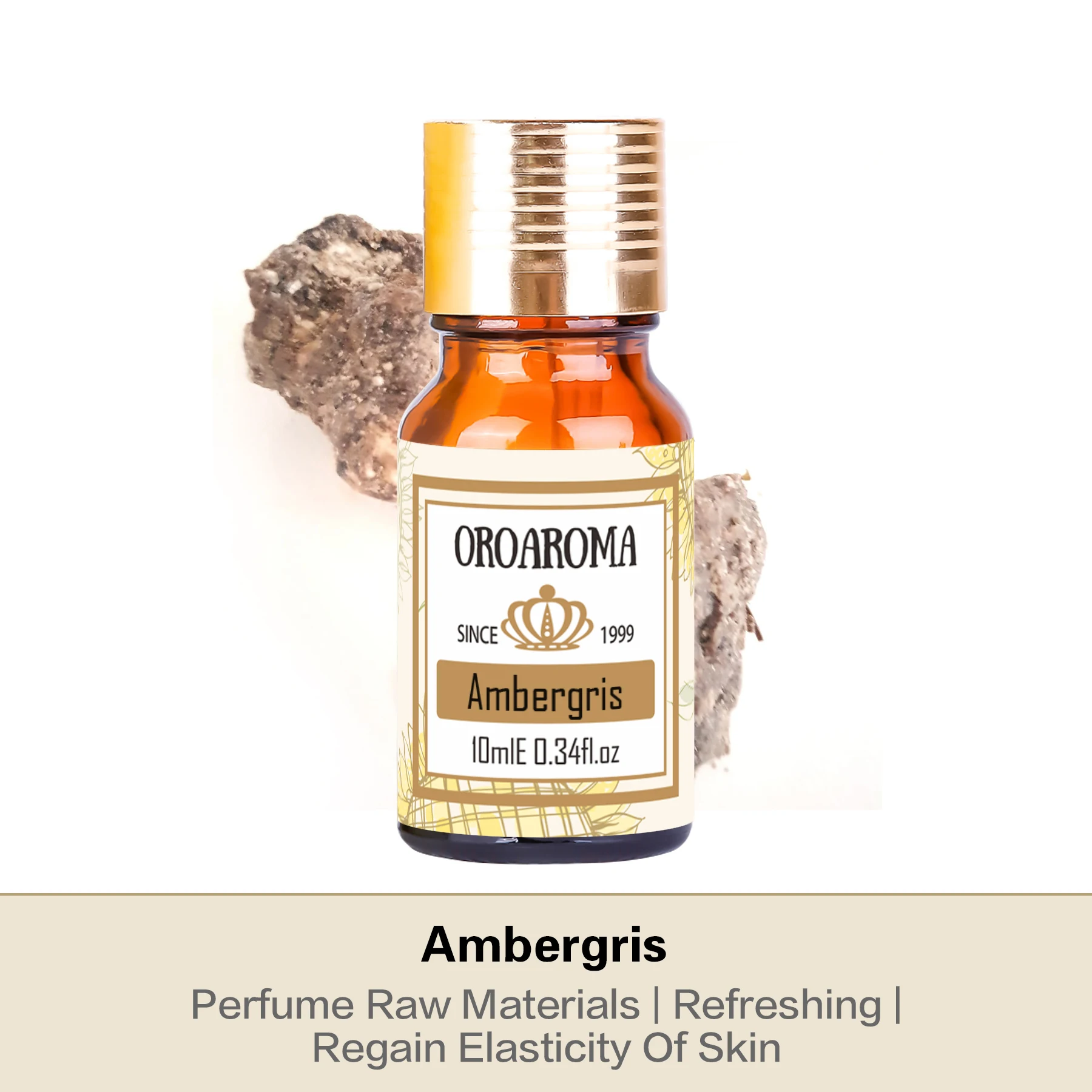 Oroaroma Natural Ambergris Essential Oil - Perfect For Aromatherapy, Massage, And Spa ZZ