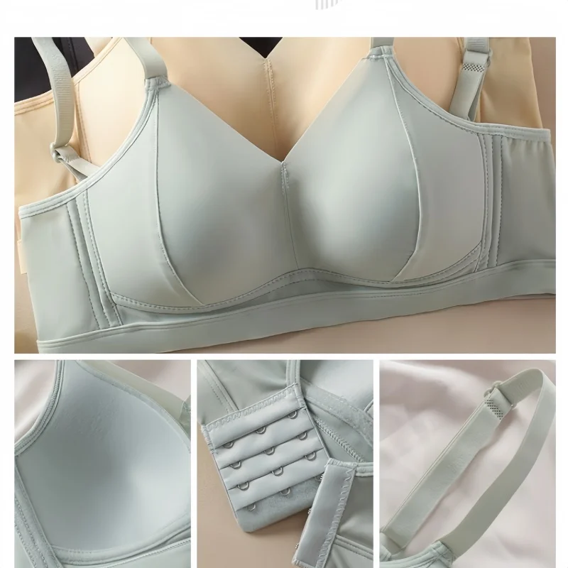 Wireless Push Up Bras For Women Seamless Underwear Breathable Pads Bralette No Steel Ring Fitness Underwear Solid Sexy Lingerie