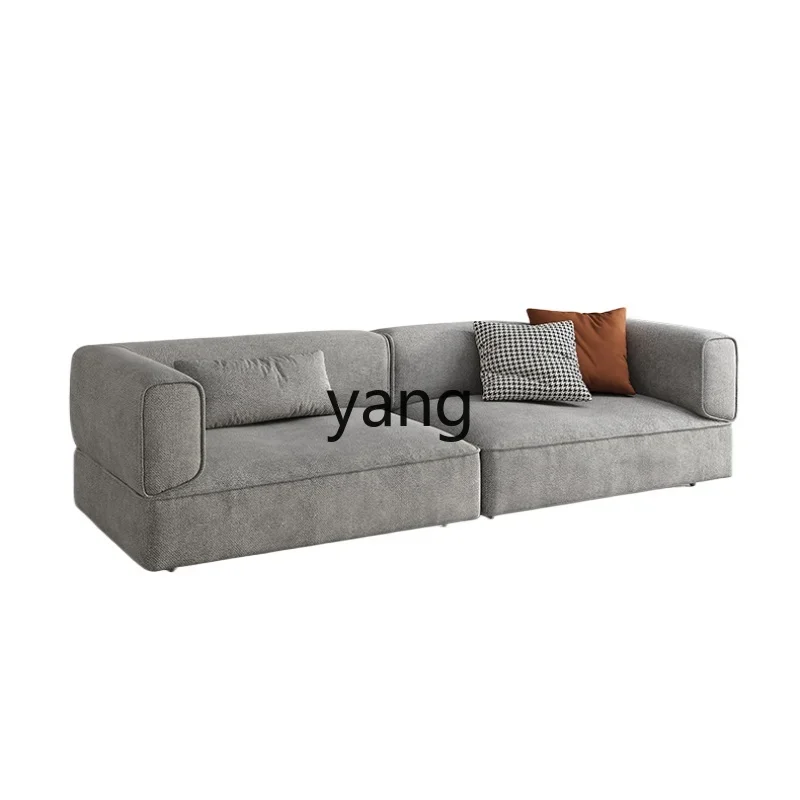 

LH light luxury minimalist fabric sofa large apartment living room three people simple modern combination