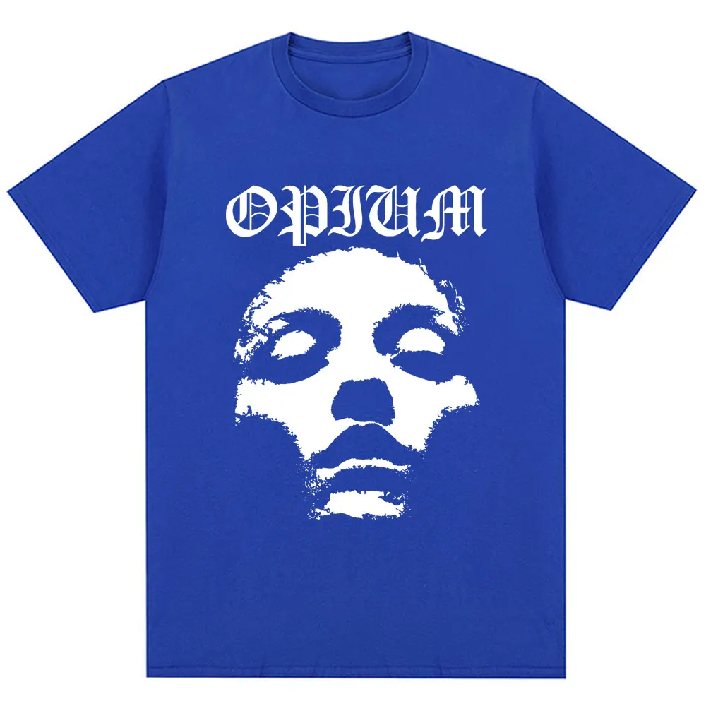 Rapper Playboi Carti Opium T-shirt Destroy Lonely Gothic Punk Hip Hop Style T Shirts Men Women Oversized Cotton Tops Streetwear