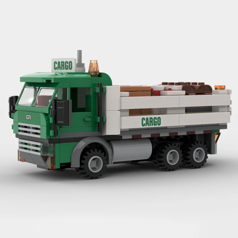 City Vehicle Series Vintage Cargo Truck Building Blocks Model Bricks Display Collection Children's Toys Gifts 279PCS