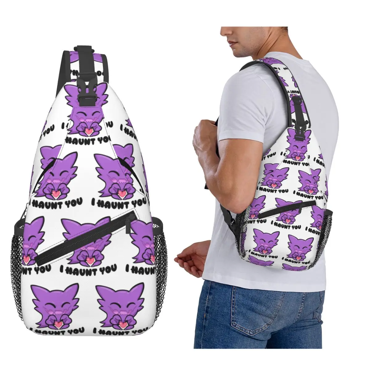 

Haunter I Haunt You нагрудная сумка мужской рюкзак через плечо нагрудная сумка дорожный походный рюкзак сумка на плечо