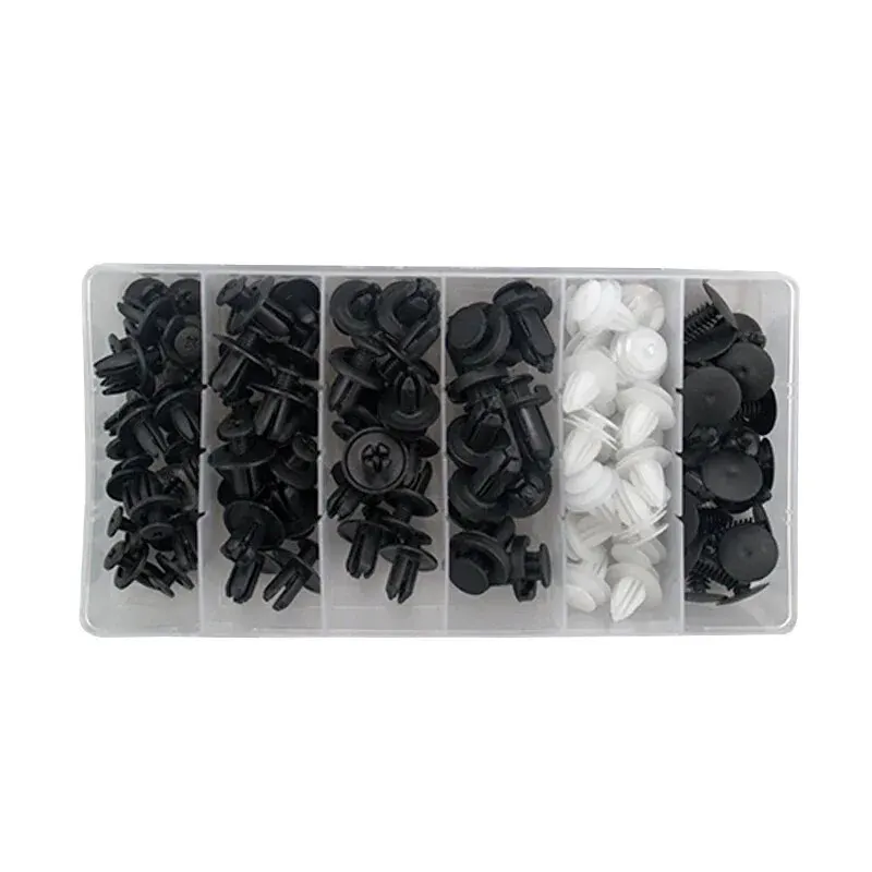 SEAMETAL 100 stücke Auto Fastener Clip Kit Fender Rivet Clips Auto Körper Push Retainer Pin Niet Stoßstange Tür Trim Panel Retainer clips – Detail 6