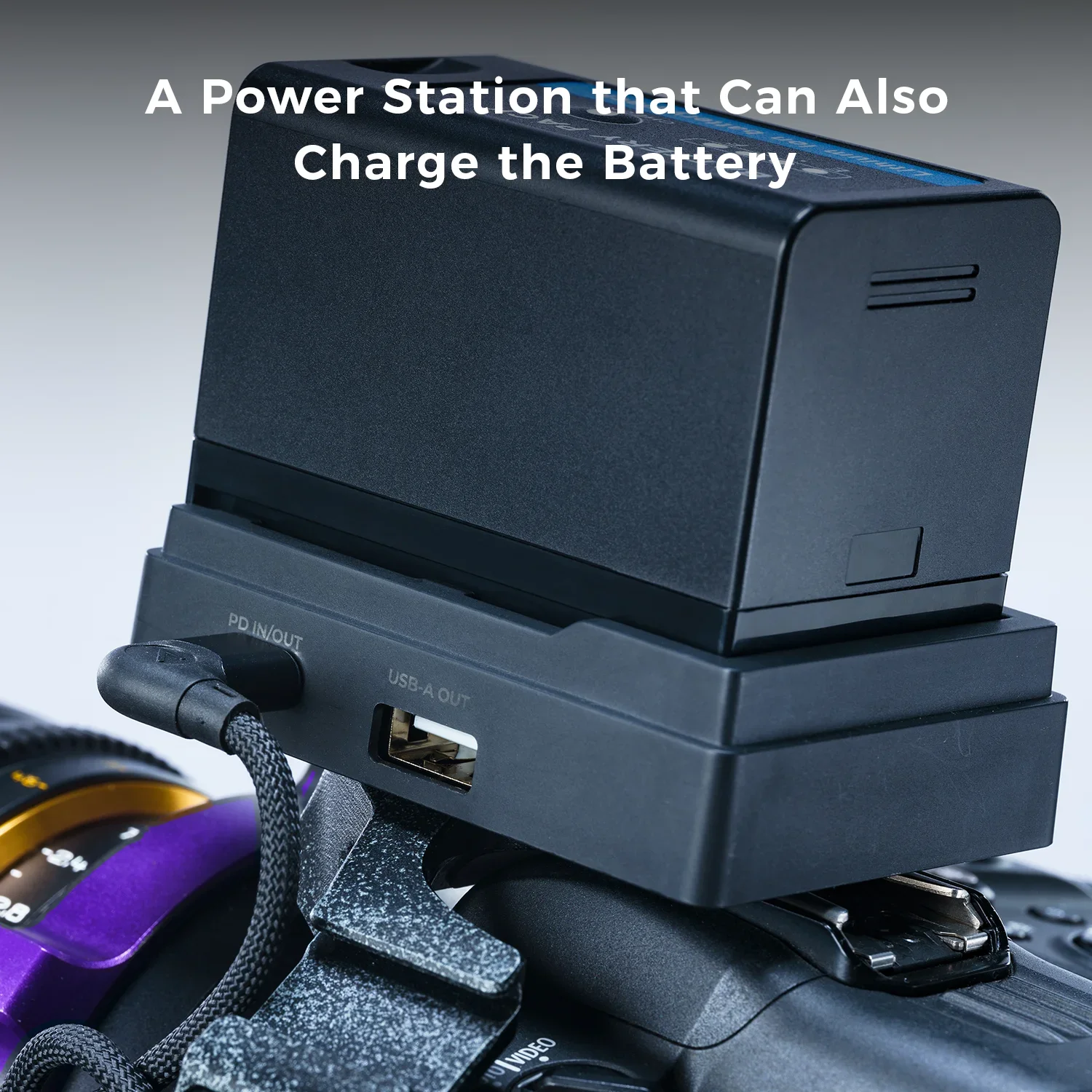 لوحة محول بطارية Toprig BP-A لـ BP-A30/BP-A60/BP-A90 PD20W شحن سريع LED مع برغي 1/4 بوصة، متوافقة مع Canon