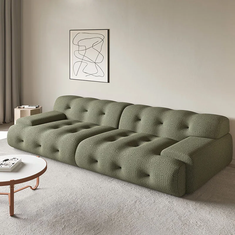 

Simple cloth art household sofa small family type simple modern furniture sofa living room combination Nordic suit combination