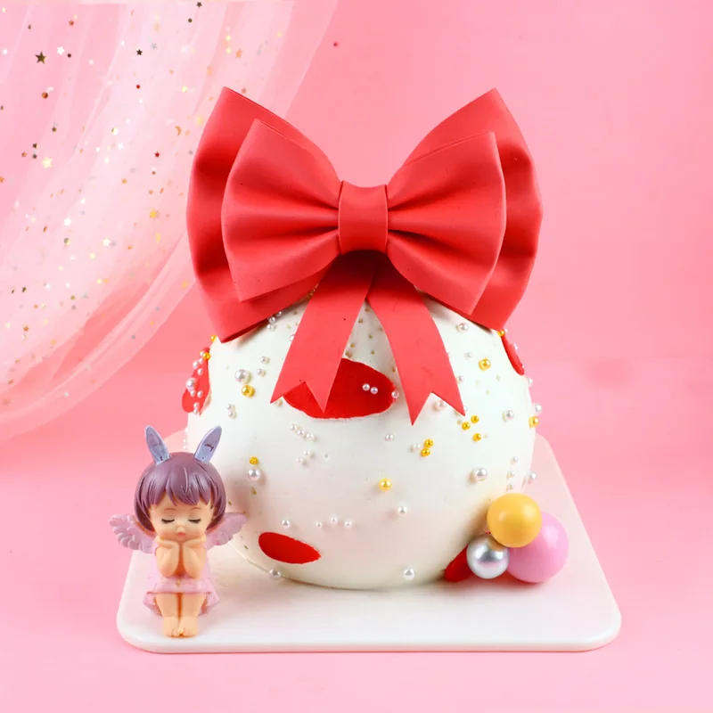EVA Birthday Bowknot Cake Topper, Decorating Tool, Ins Wedding Cake, Dessert Table, Baking Decoration Tie Supplies, Accessories