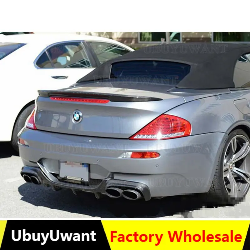 Use For BMW 6 Series E63 Rear Spoiler 2004-2009 High Quality Carbon Fiber Car Lip Wing Spoiler Car Accessories Car Styling