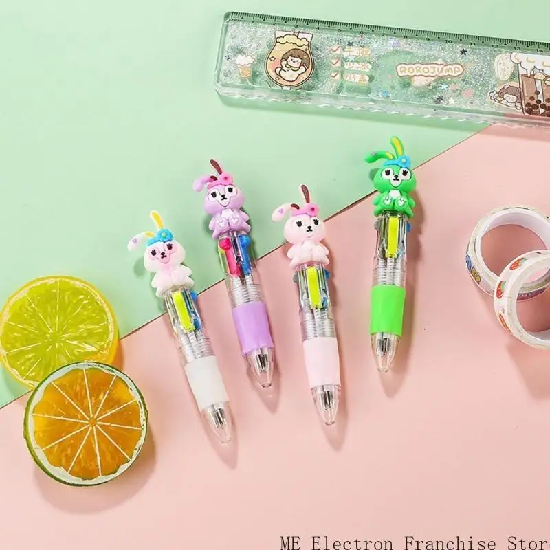 T5EA убираю 4 Color-in-1 разноцветная ручка для написания журналирования цветовой кодировки