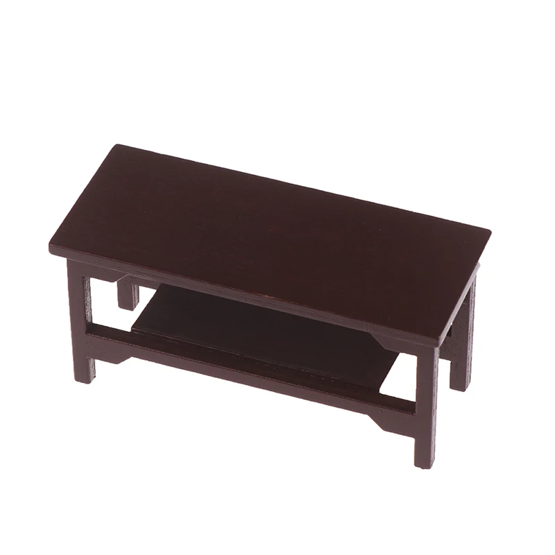 New 1/12 Dollhouse Miniature Retro Wooden Coffee Table Furniture Toys Accessories New! view 2