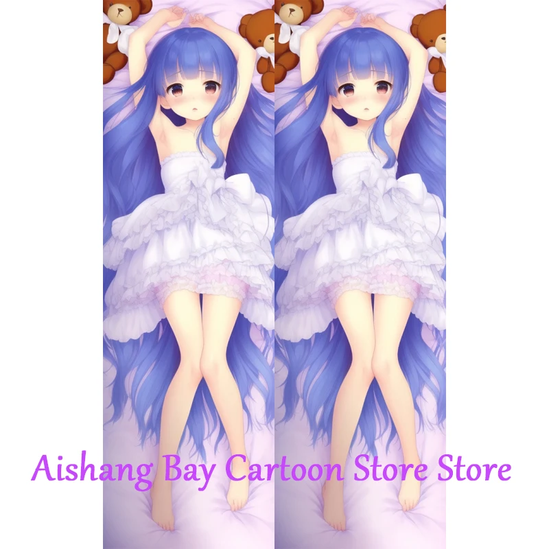 Dakimakura Anime Pillow Case Kyouka Hikawa Study AI-Generated Pillow Cover Halloween Christmas Decoration 2023