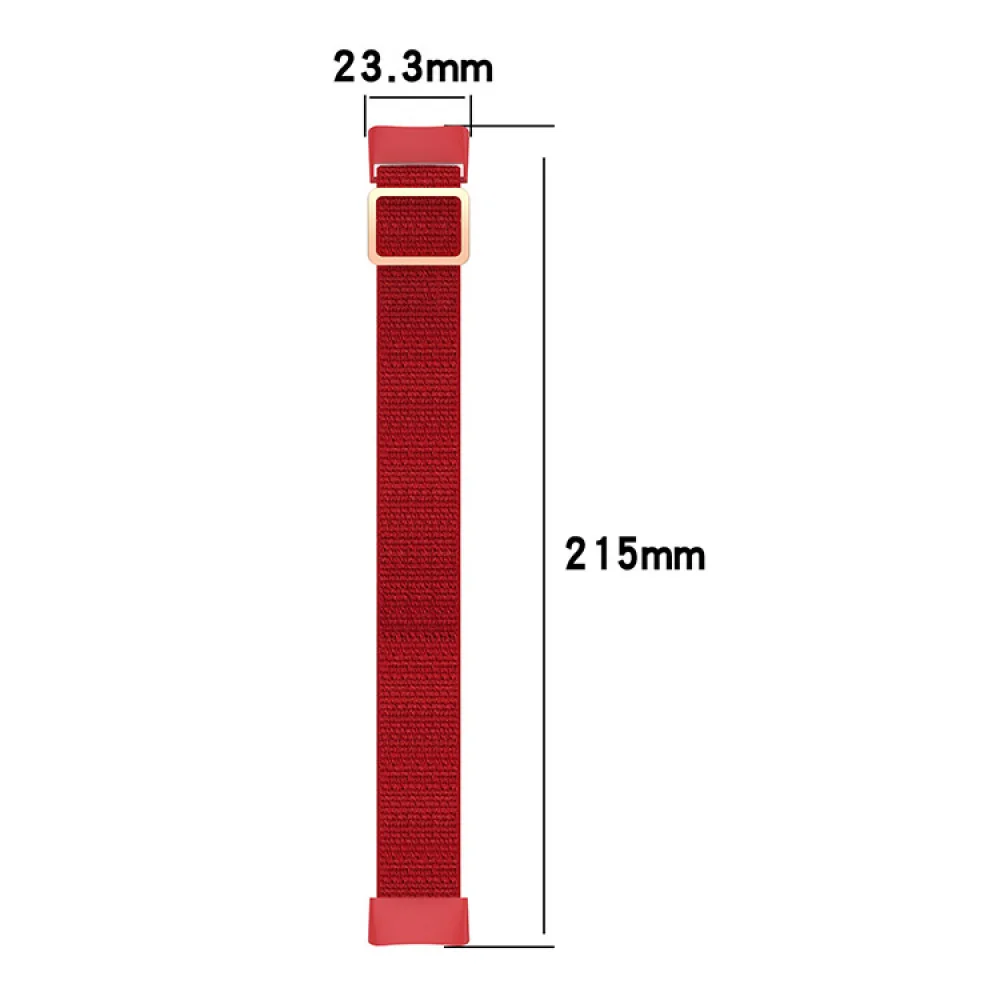 조절식 시계 스트랩, 통기성 나일론 스트랩, 스포츠 시계 밴드, 핏비트 충전 6/5 액세서리, 23.3mm