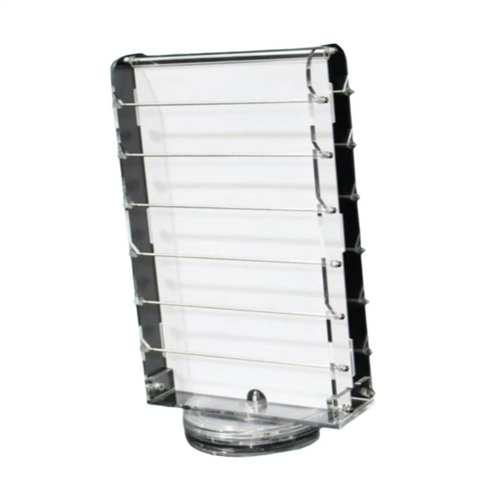 Rotating Jewelry Display Stand Acrylic Earring Holder 7 Tier Organizer for Retailers Live Show Bedroom