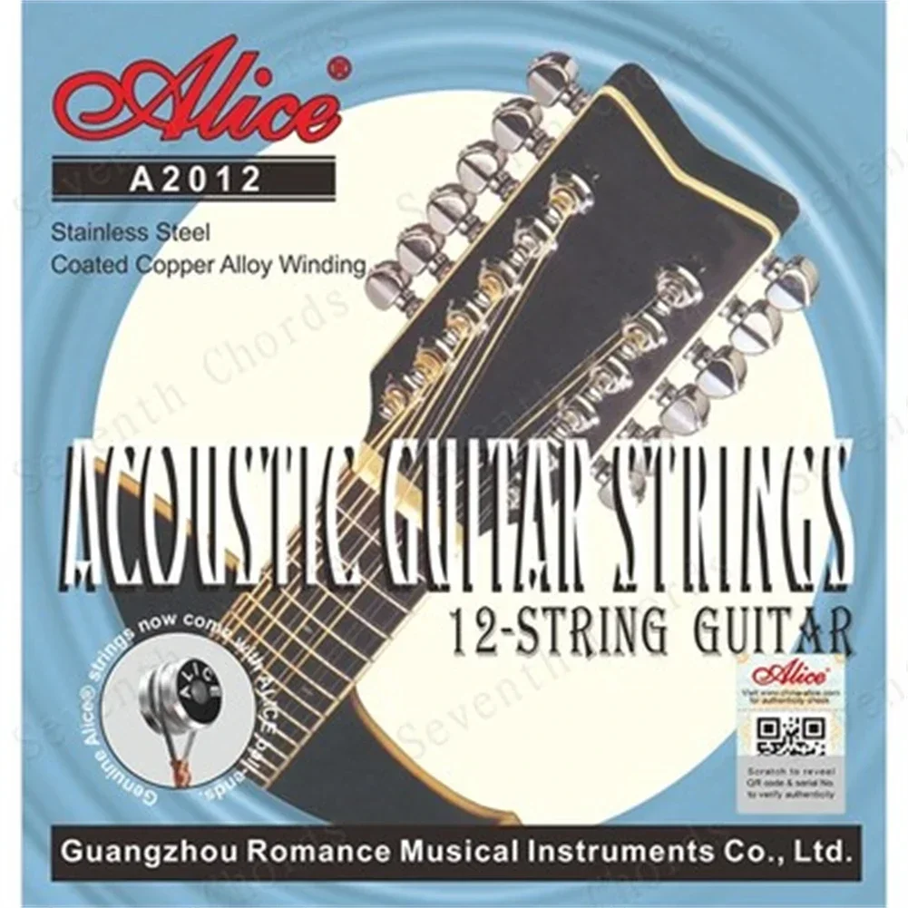 SPORTFUNSF Brand New Guitar String Alice 12 String Stainless Steel Acoustic Guitar String Fast Settle Musical Instruments NEW