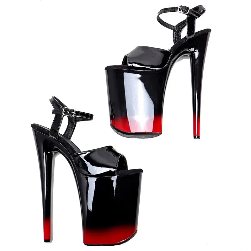 LAIJIANJINXIA PU Uppre New Color High Heel Sandals 23cm /9inch Sexy Model Show Shoes And Pole Dancing Shoes 017