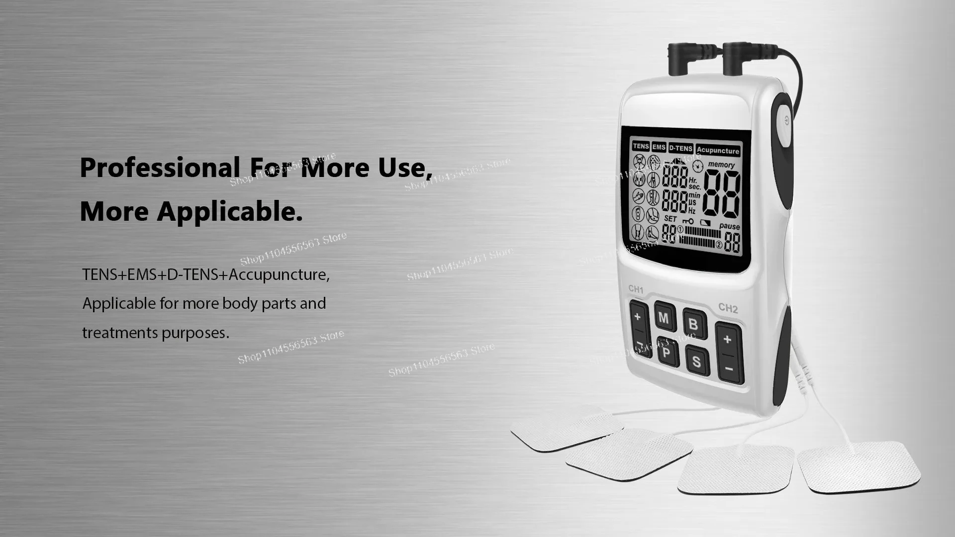 آلة علاج كومبو 4 في 1، عشرات + EMS + RUSS + IF لتخفيف الآلام ومحفز العضلات #2