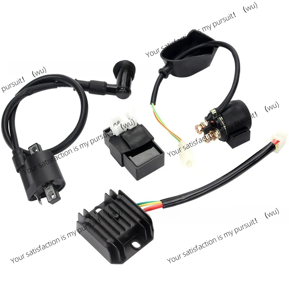 

Suitable for ATV CG125-250CC Relay High Voltage Package Igniter Rectifier CDI Full Set
