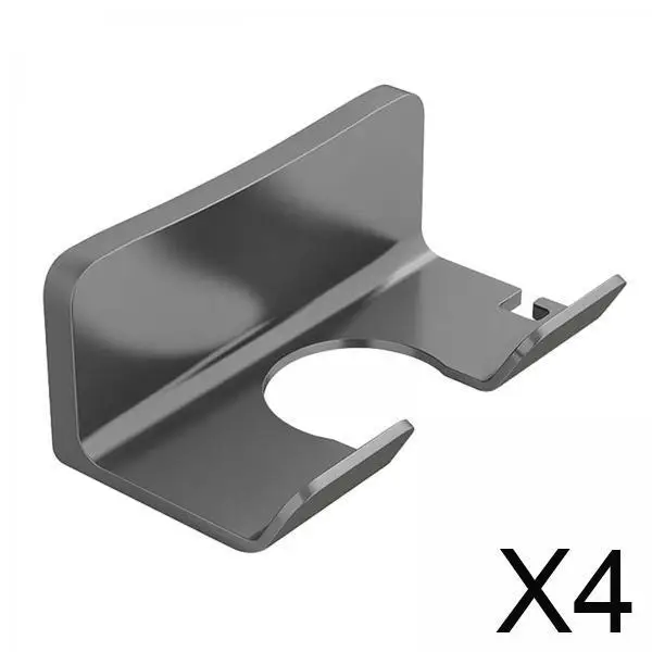 

4xподставка для фена, настенное крепление, крючок для фена для ванной комнаты, дома, спальни, серый