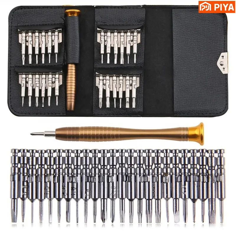 25 In 1 Magnetic Screwdriver Set Multifunctional Mobile Phone Repairing Tool Set Mini Precision Screwdriver Bit Set for Phone