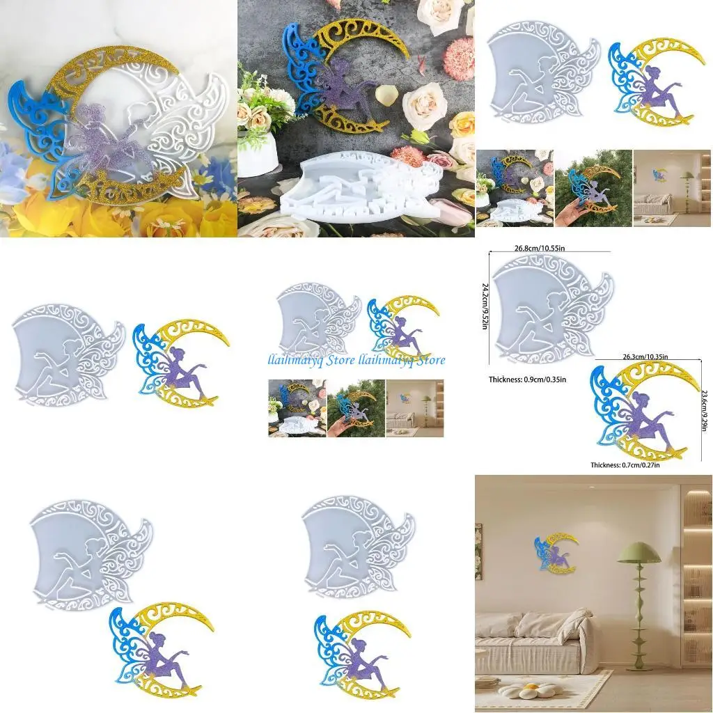 

573B Moon Butterfly Girl Series Силиконовые формы для рукоделия Домашний декор Силиконовые формы Мягкие силиконовые аксессуары