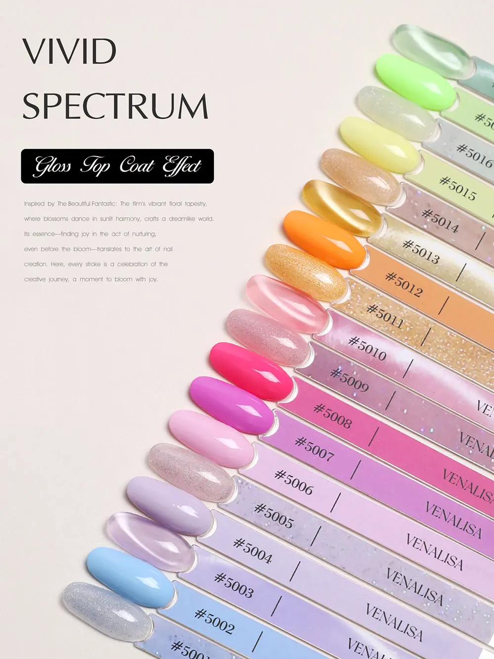 1/2/5pc Venalisa Smalto Gel per unghie TPO Free Vegan Glitter Semi Permanente Soak Off UV LED Long Wear Ultra Diamond Top Coat Vernice