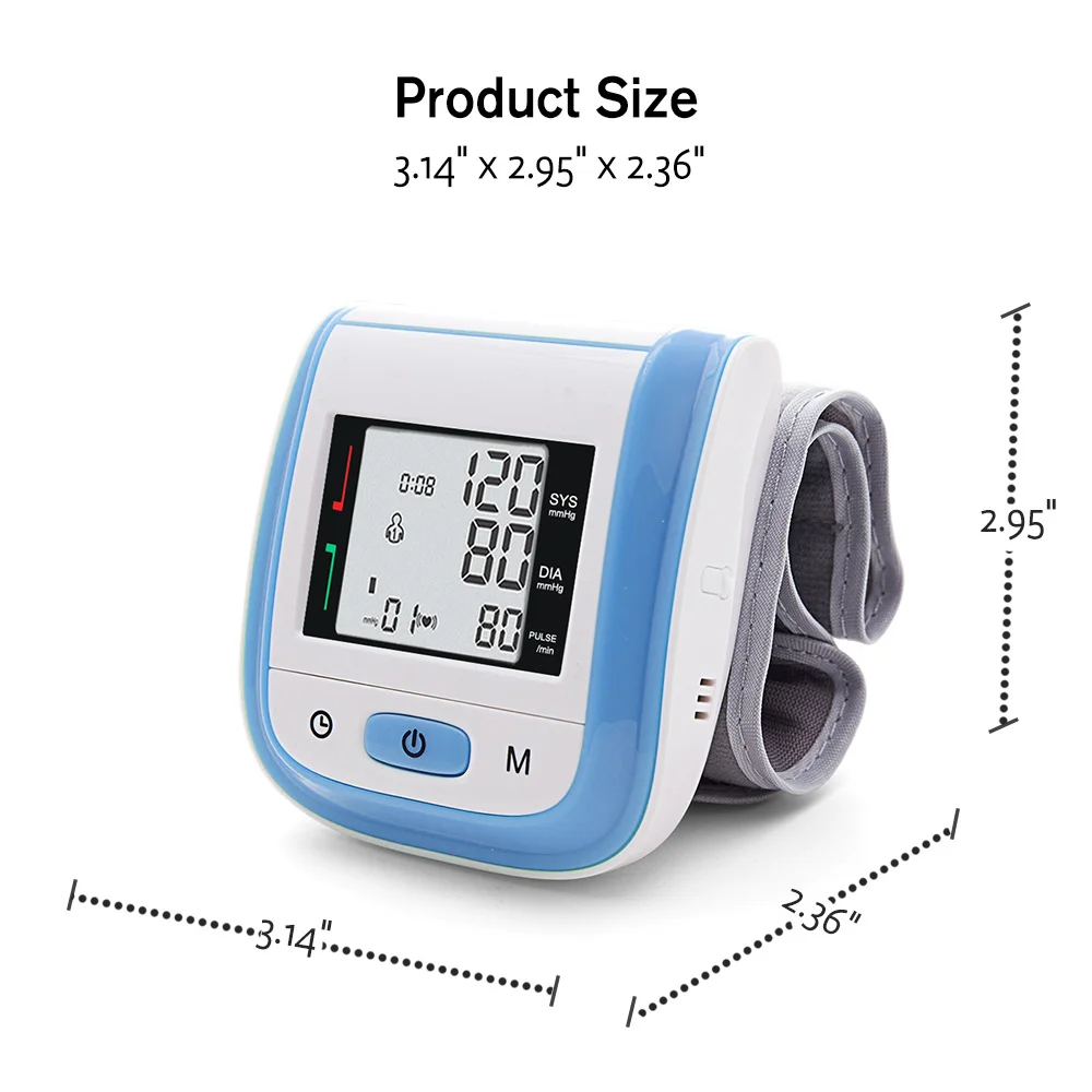 3PCS Fingertip Pulse Oxygen PR Oximeter Baby Thermometer Wrist Sphygmomanometer Blood Pressure Monitor for Family Health Tool