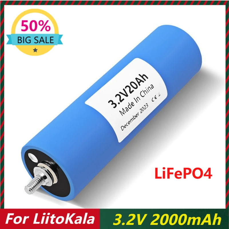 

For LiitoKala 3.2V 2000mAh Battery LiFePO4 for Yacht RV Golf cart Batteries
