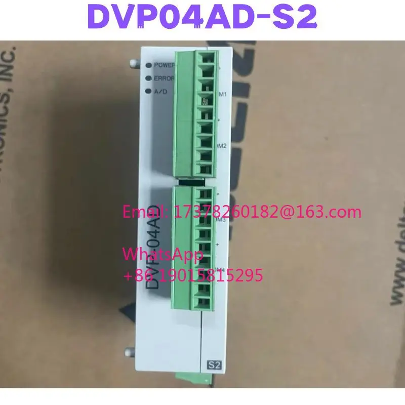 

Second-hand DVP04AD-S2 PLC Controller Tested OK