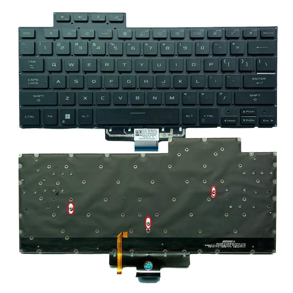 Keyboard Backlit RGB AS Rusia baru UNTUK Asus Zephyrus ROG 16 G16 GA503 GA503QR GU603 GU603HM 2021 tahun