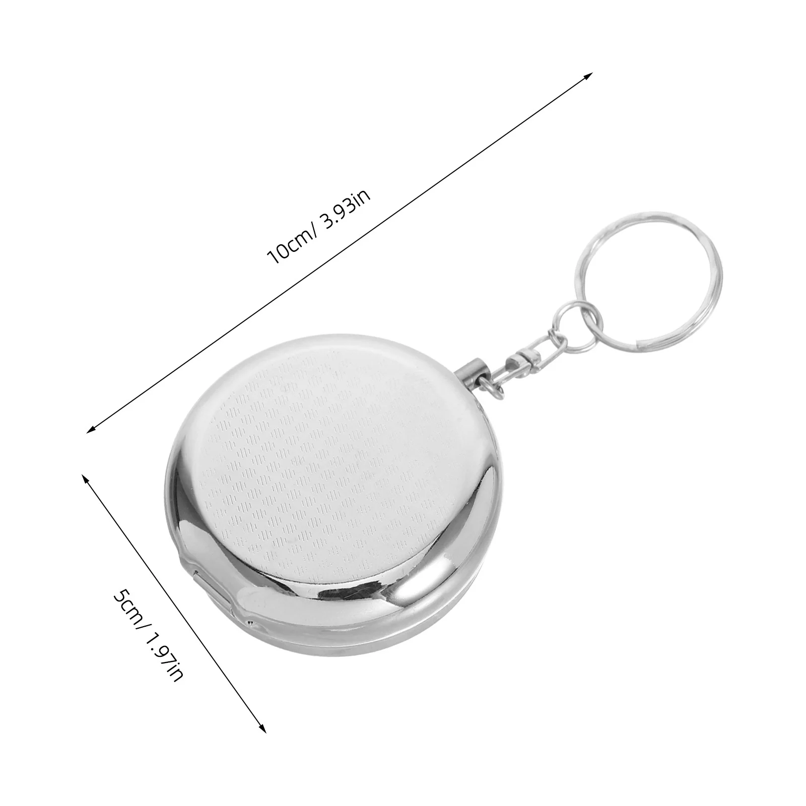 2 قطعة منظم محمول حاوية دواء صغيرة الحجم للسفر للاستخدام اليومي حامل حبوب الطوارئ سلسلة مفاتيح صندوق دواء صغير #5