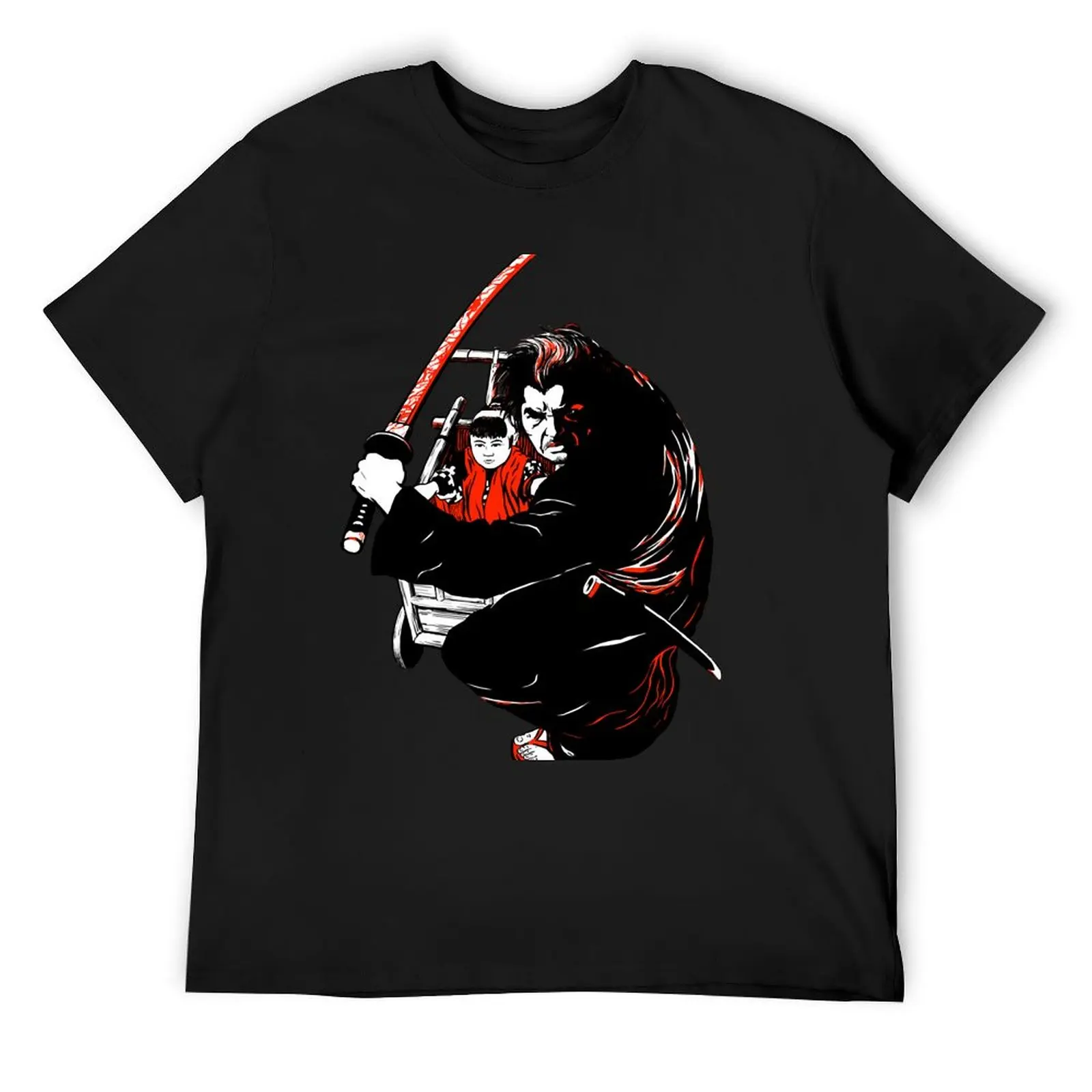 Shogun Assassin aka Lone Wolf and Cub T-Shirt custom shirt croswit shirt man anime figures plain white t shirts men