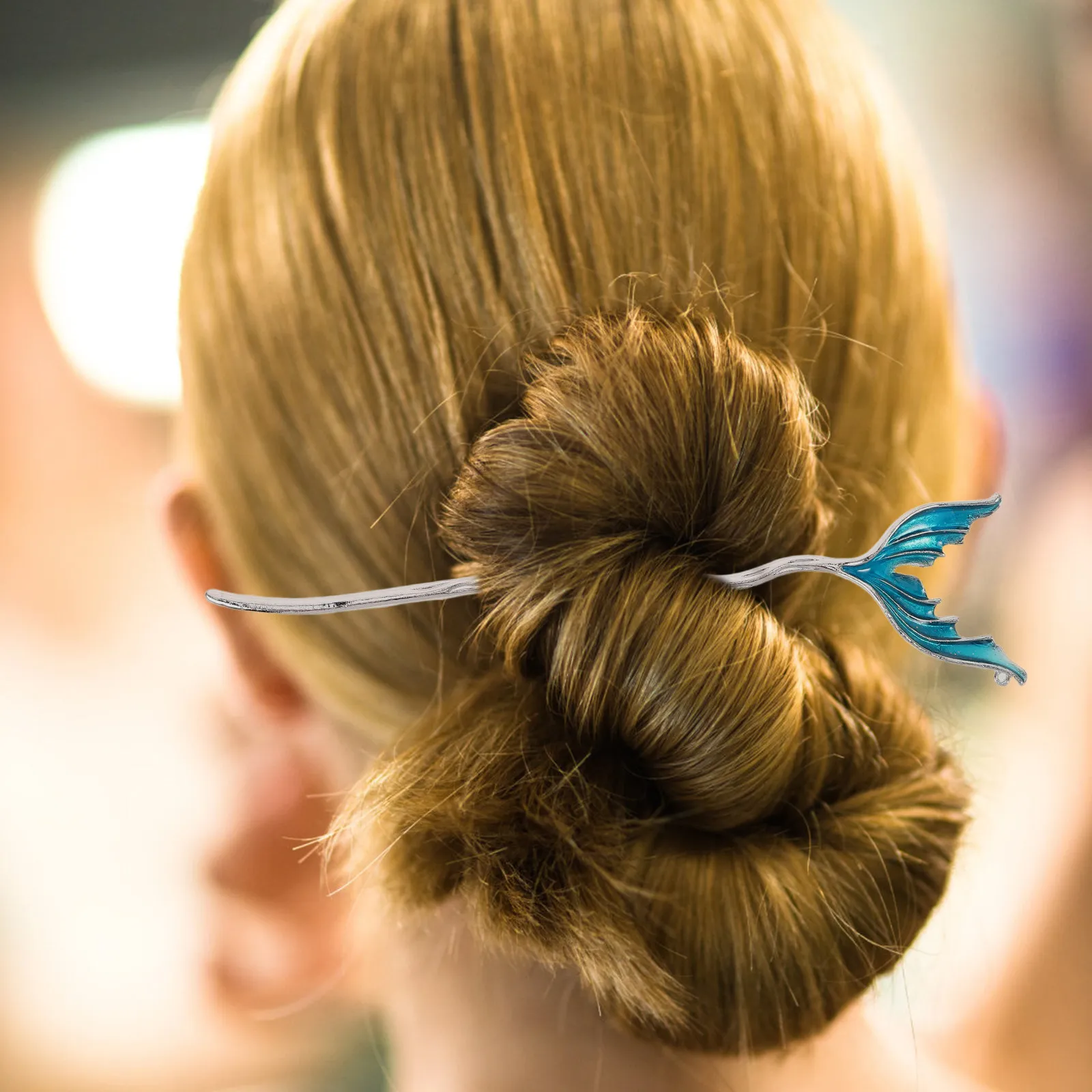 

2Pcs Artistic Fishtail Hairpins Chinese Hair Sticks for Women Ancient Style Hairpin Wedding Party Hair Pins for Buns Hanfu