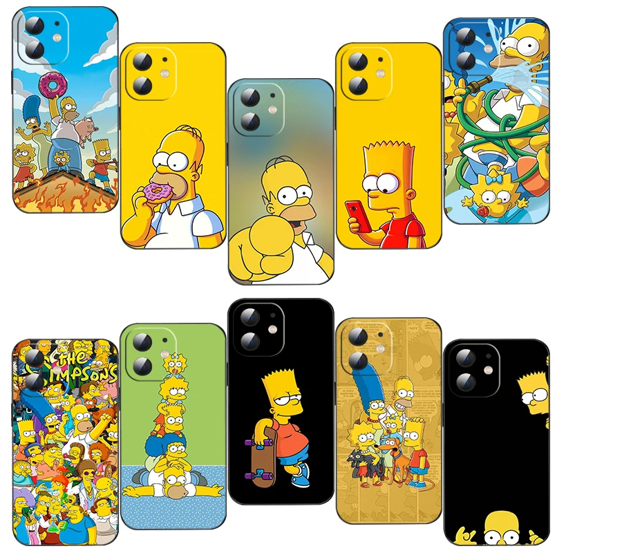 Мягкий мультяшный чехол G28 S-Simpsons для Xiaomi Mi F1 9T Pro A1 5X A2 Lite A3 CC9E 10T Pro 11T 12Pro 12X Caver