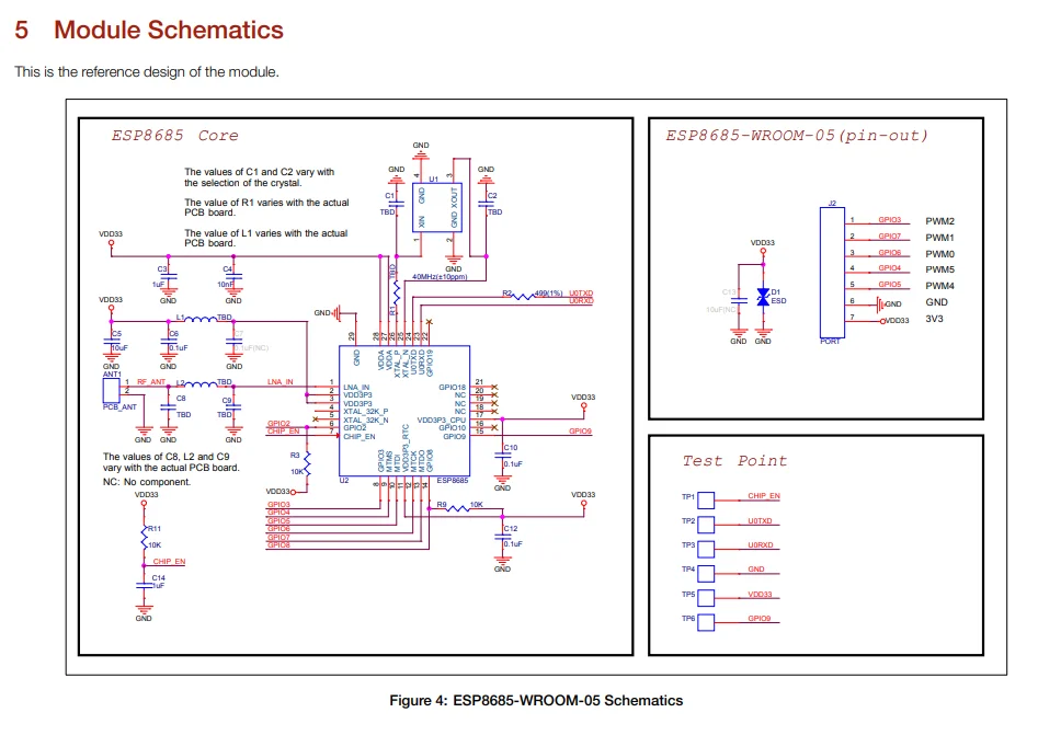 Espressif ESP8685-WROOM-05-H4 Modul – Detail 28