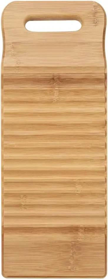OUNONA 15.7" Large Bamboo Washboard Hand Wash Clothes