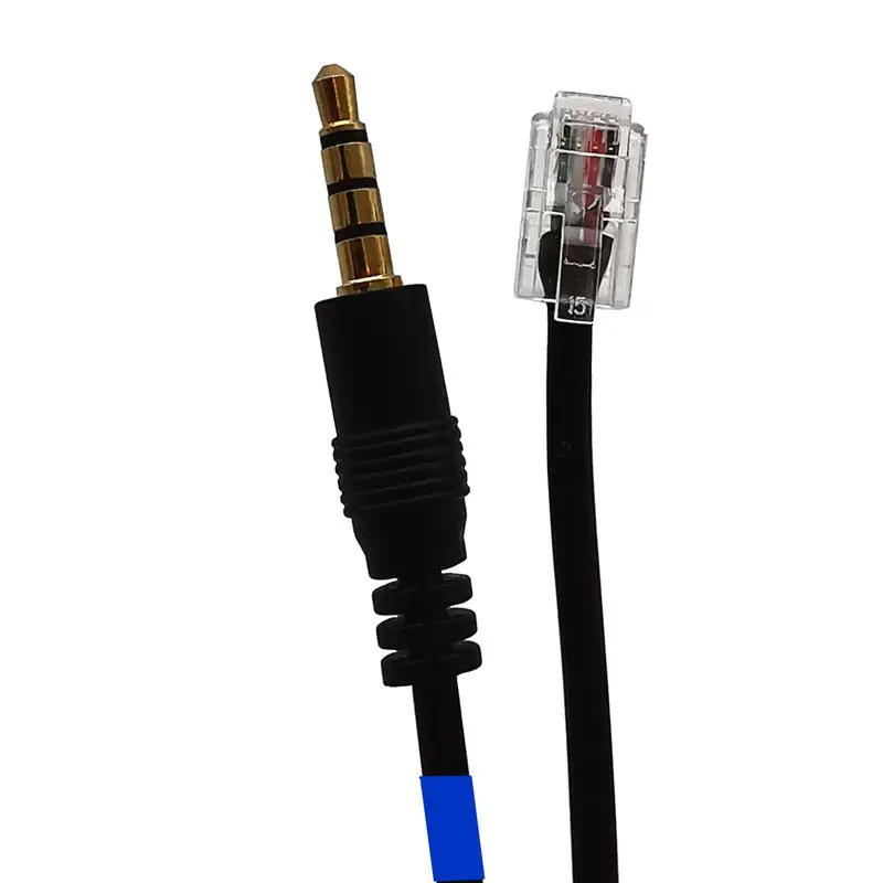 RJ9 Male To 3.5mm Male Audio Cable 3.5mm TRRS Male To RJ9 Telephone Wiring 4P4C Male Adapter Cable 0.8m