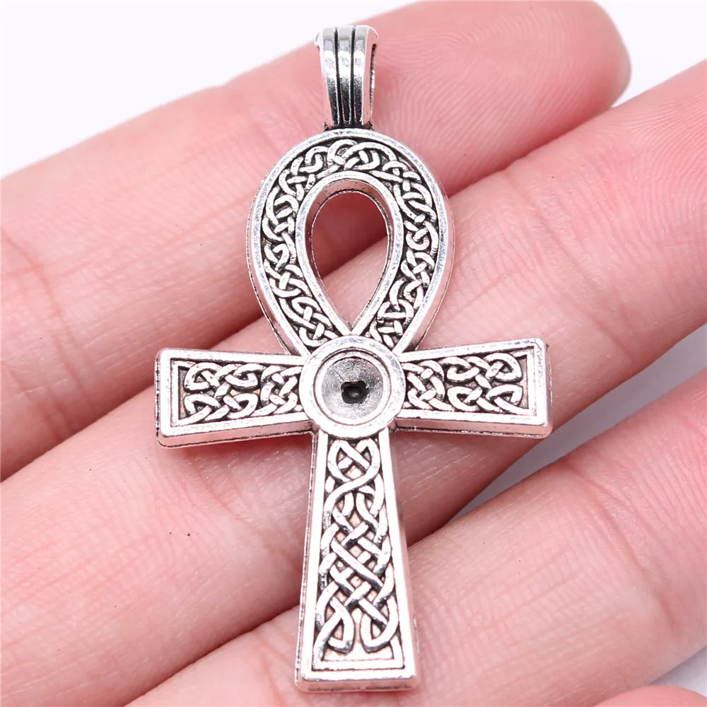 10pcs Charms Ancient Egypt Ankh Life Symbol Cross Pendants DIY Crafts Making Findings Tibetan Life Key Ankh Cross Charms
