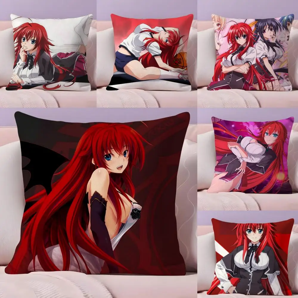 

Sexy Anime H-High School DxD Cushion Cover Plush Fabric Soft Double-Sided Printed Sofa Warm Winter Home Gift Pillow Cover