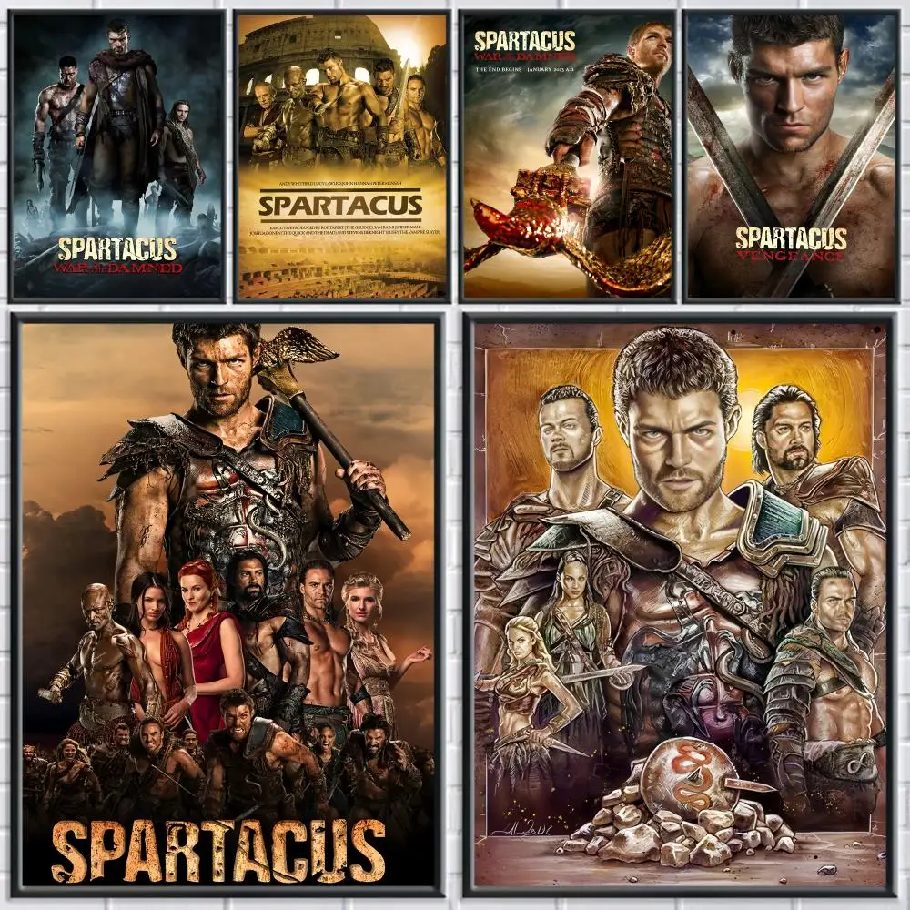 

Good TV S-Spartacus Poster Trendy Wall Art Good Sticker Printed on PP Paper for Living Room Office Bar Decoration