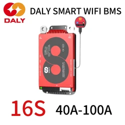 DALY Smart WIFI BMS LiFePo4 16S 48V 40A 60A 100A UART RS485 CAN Parallel Function For lithium battery EBike Energy Storage