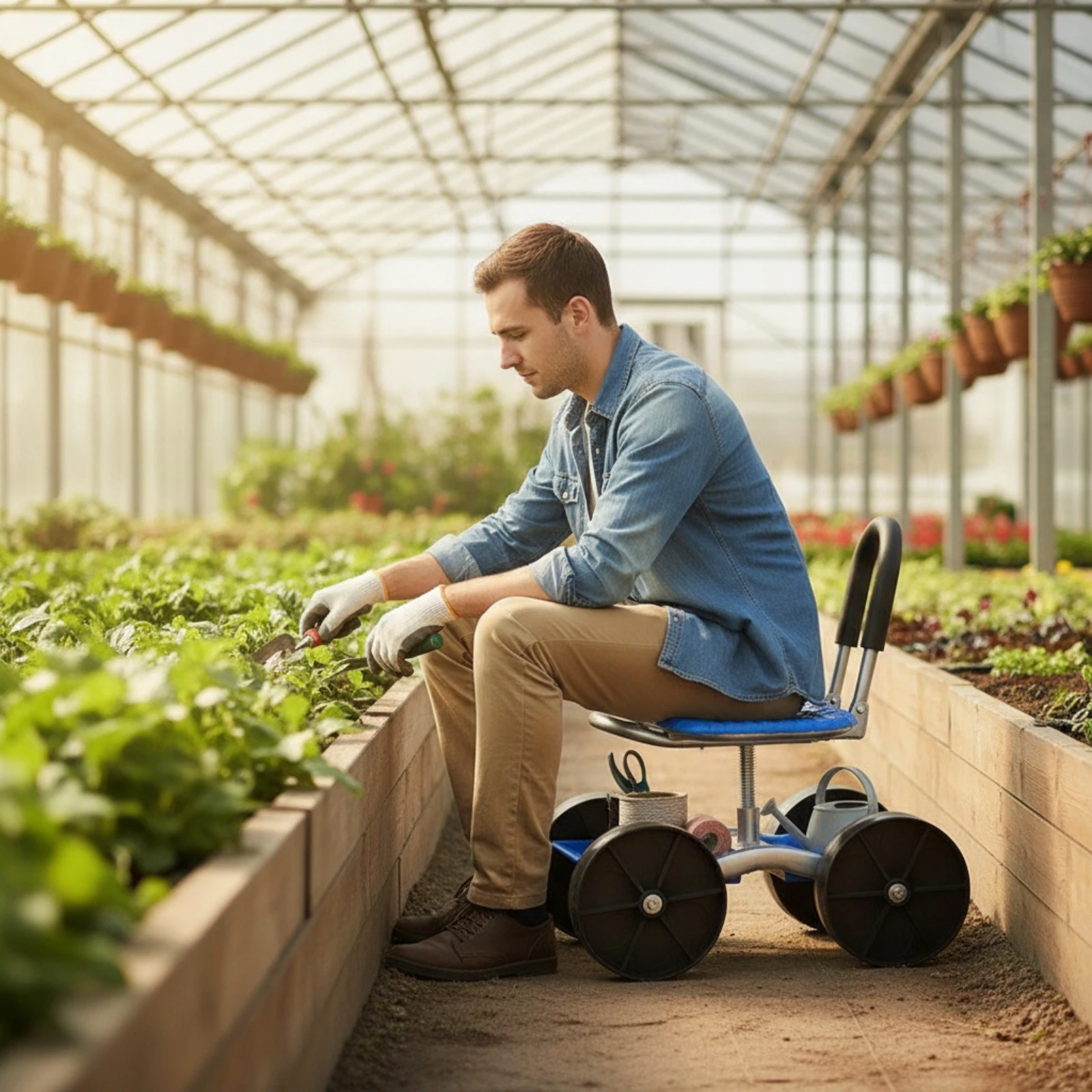 Rolling Garden Work Seat 6