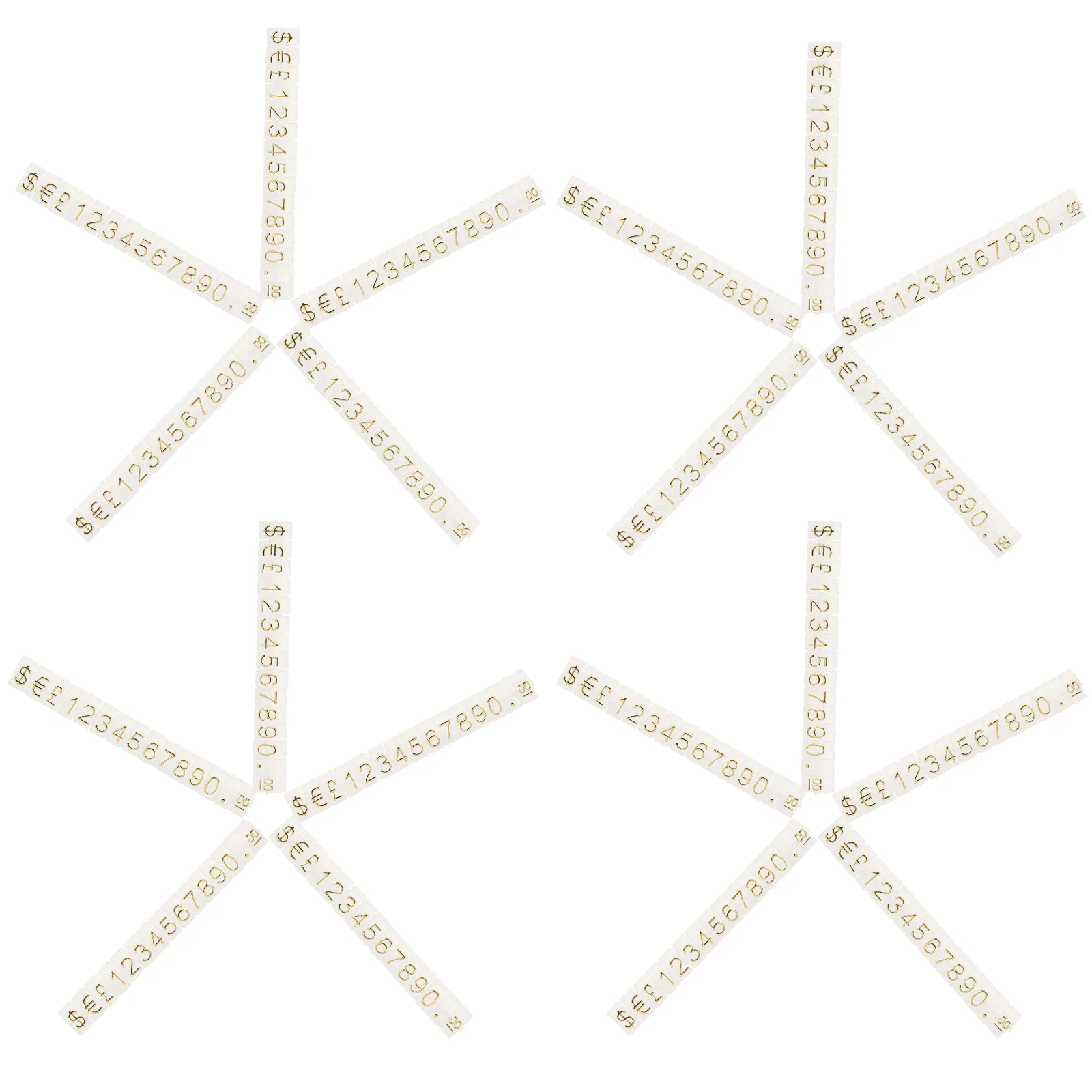 20pcs Price Tag Cube Adjustable Aluminum Alloy Price Display Stand For Jewelry Retail Shop Counter Label Block Sign Holder