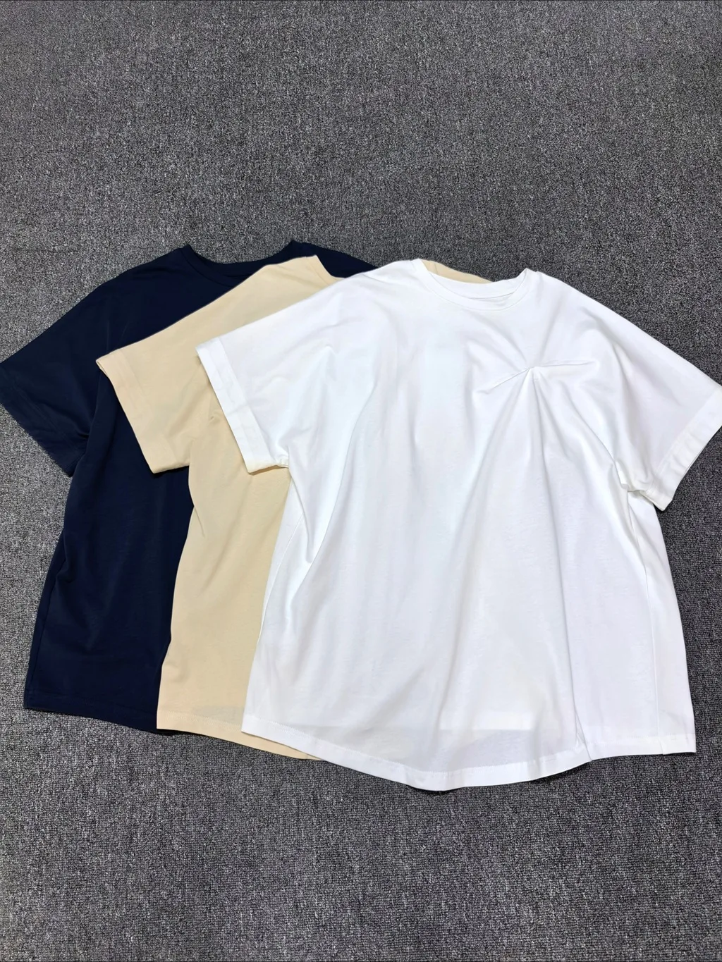 Women'S Pure Cotton T-Shirt With Knot & Pleat Detail – 2026 Spring/Summer New Loose, Relaxed-Style Short-Sleeve Top