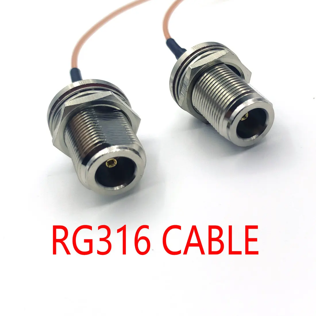 20pcs N FEMALE BULKHEAD to N FEMALE BULKHEAD RG316 CABLE