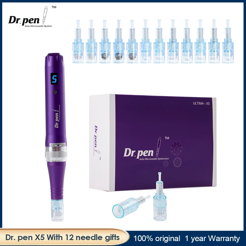 Dr Pen X5 Wireless Derma Pen Microneedling Machine with Cartridge Mesotherapy Micro Needle Pen Facial Beauty Tools Kit