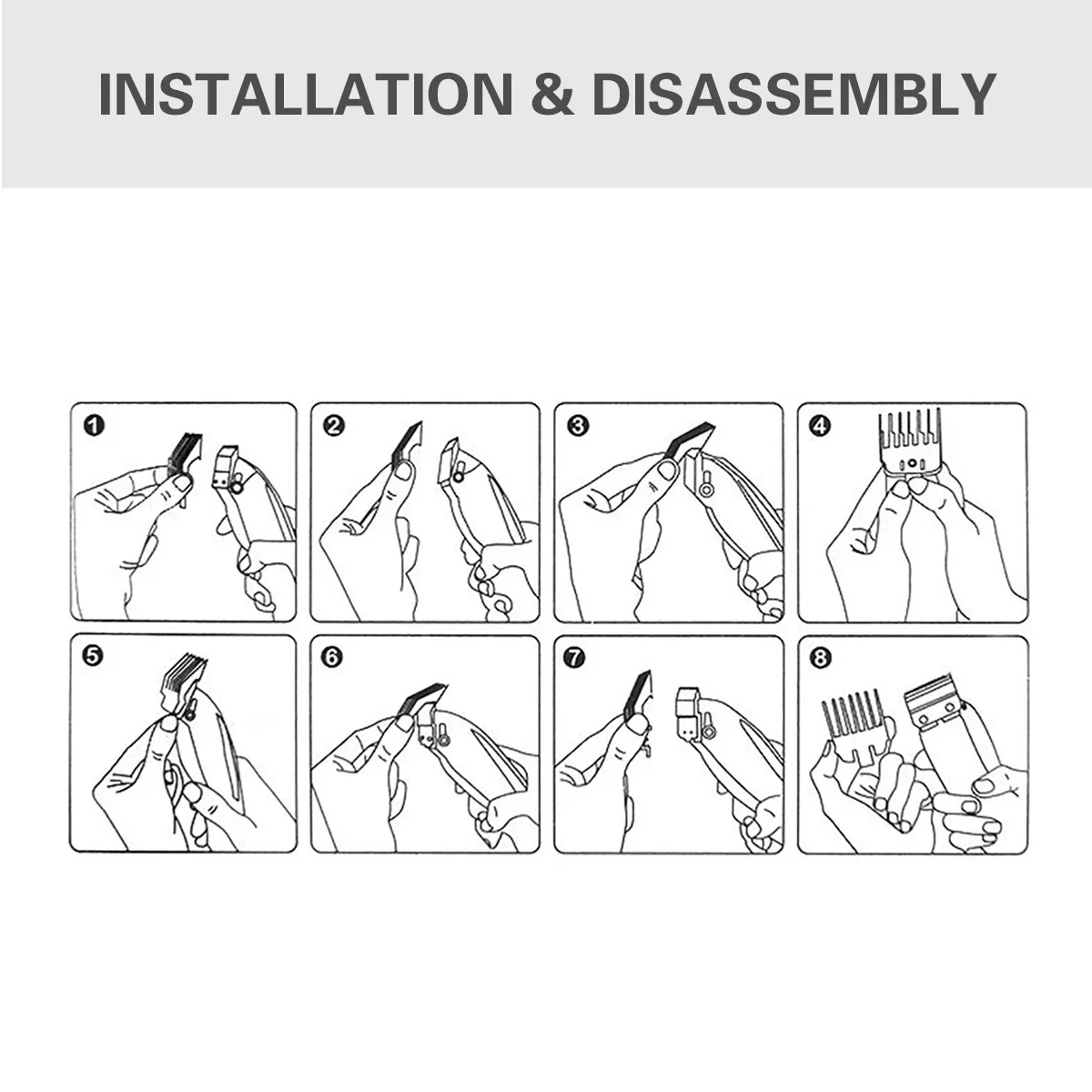 10Pcs Universal Hair Clipper Guards Barber Accessories Professional Trimmer Attachment Limit Combs Replacement Guards Set