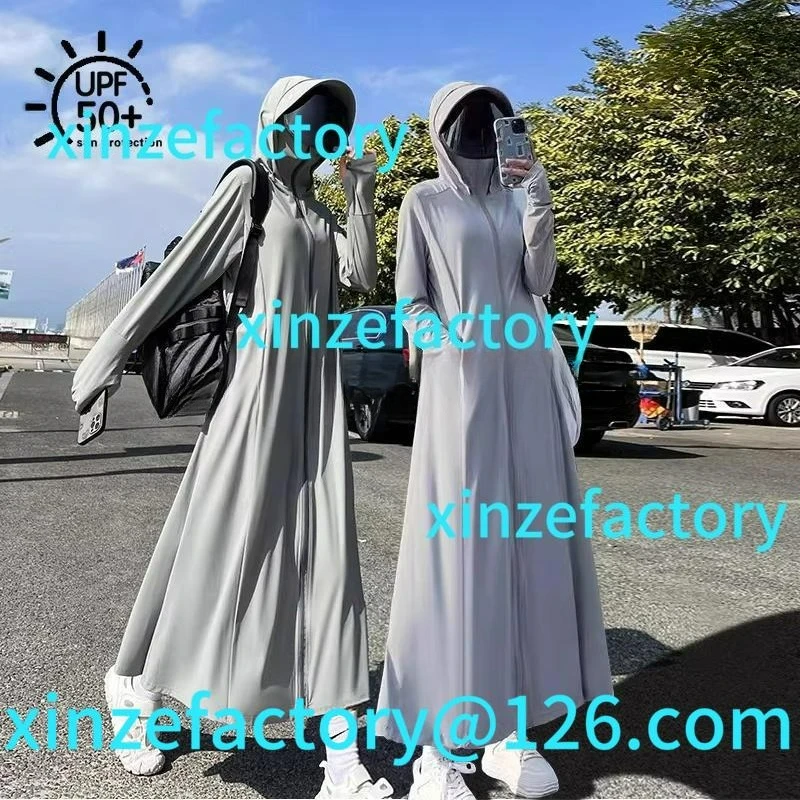 

Customization sunscreen clothing women's summer long slim ice silk sunscreen purple
