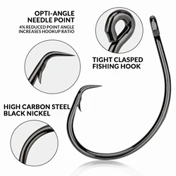 Anzuelos circulares Demon acero alto carbono antirróstico para lubina