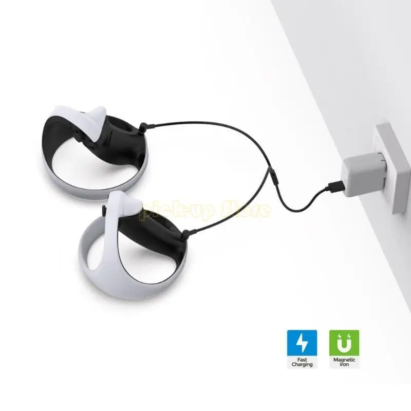 Q5WA Кабель 2 в 1 для быстрой зарядки типа C с двойной ручкой Магнитный зарядный кабель типа C для контроллера Зарядный кабель типа C для телефона