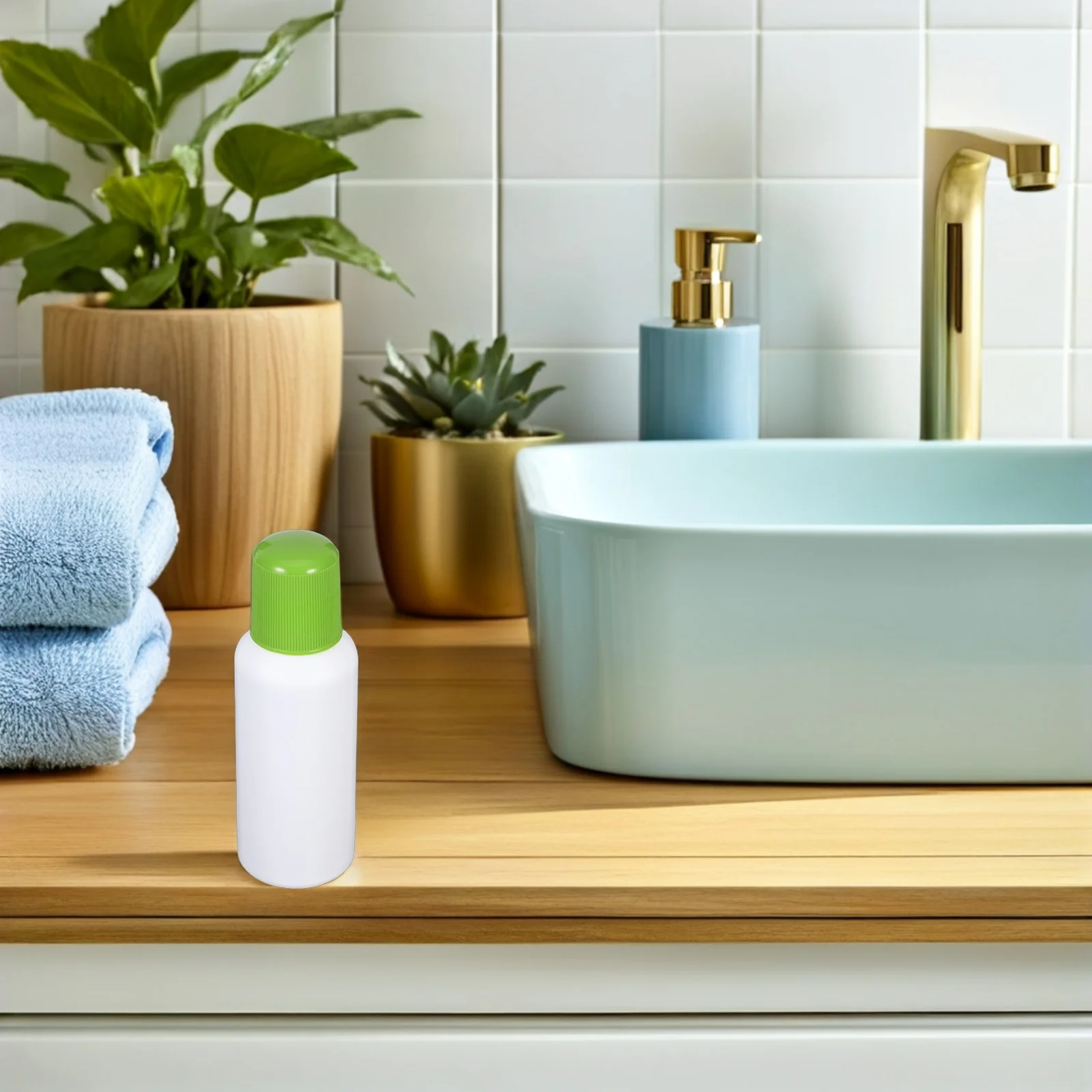 

10Pcs 100ml Refillable Plastic Lotion Dispenser Soft Sponge Tip Essential Oils Medicine Small Squeeze Bottle Medication Pots